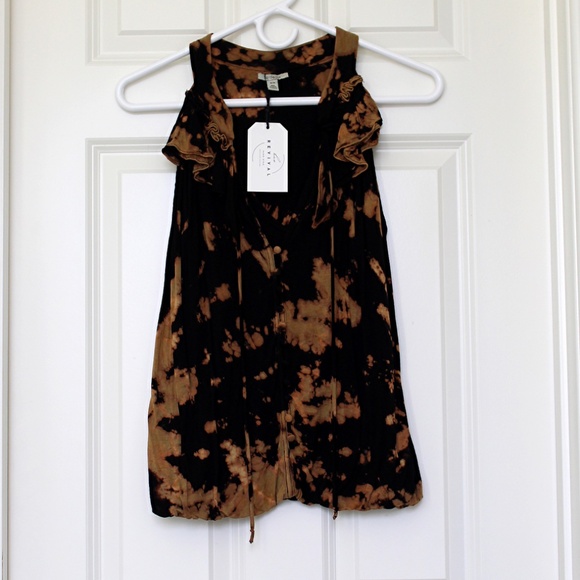 Handmade tie dye Bordeaux for Anthropologie blouse by Hue Revival - Picture 6 of 13